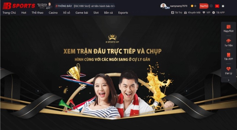Sân chơi online Bsport ngày càng thu hút nhiều hội viên