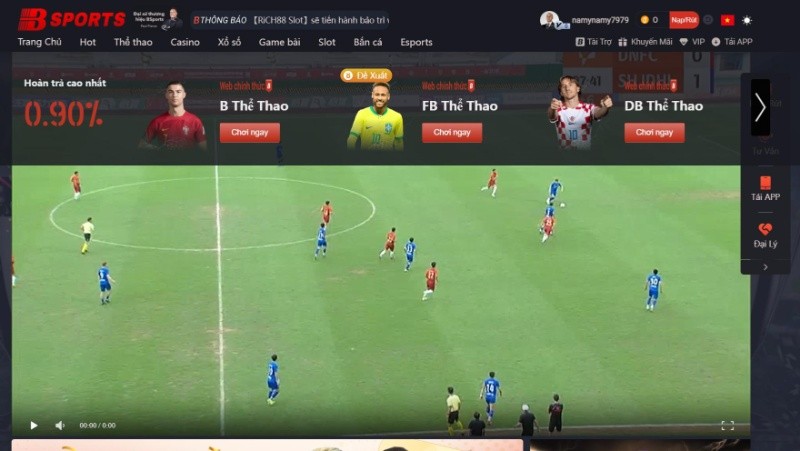 Thể thao Bsport là thế mạnh giúp nhà cái tạo dựng thương hiệu