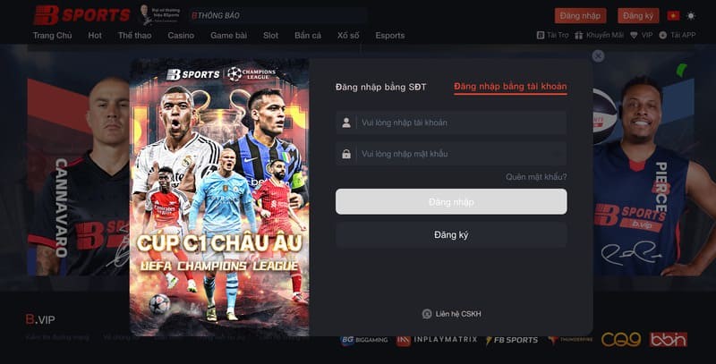 Quá trình đăng nhập tại Bsport nhanh chóng