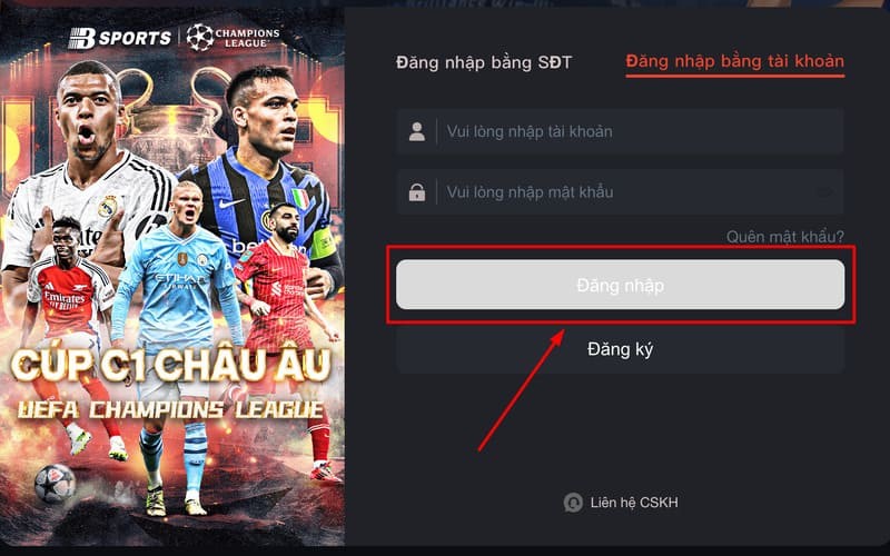 Không chia sẻ thông tin đăng nhập Bsport với ai